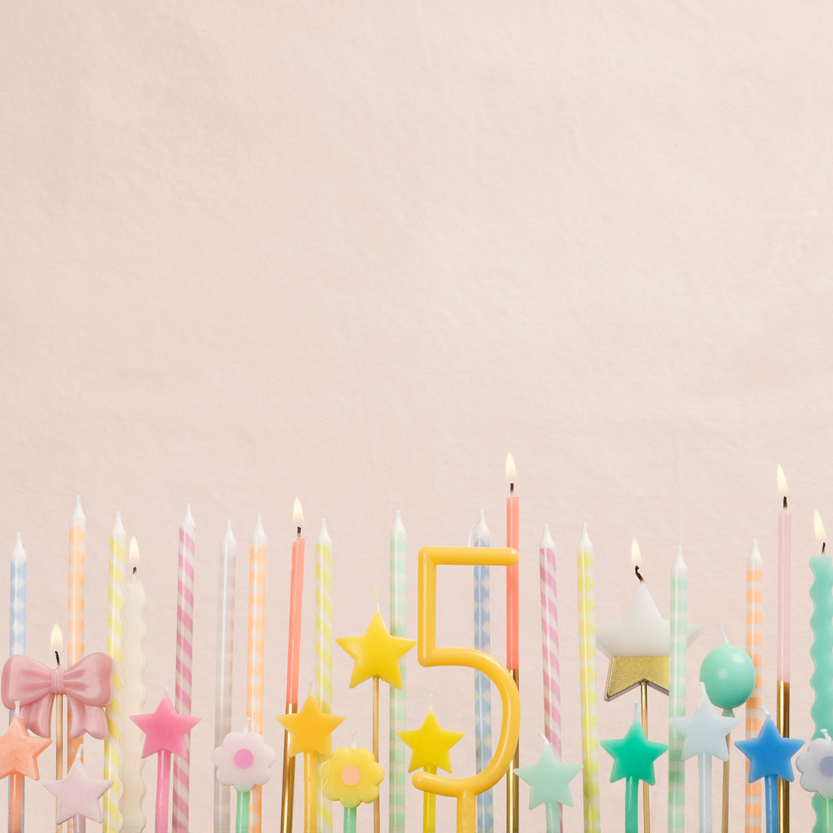 Pastel Patterned Candles Meri Meri