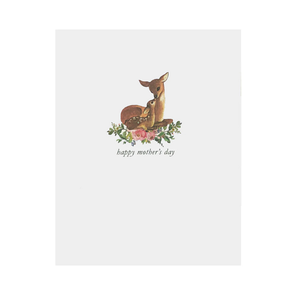 Fawn & Doe Mother's Day Card