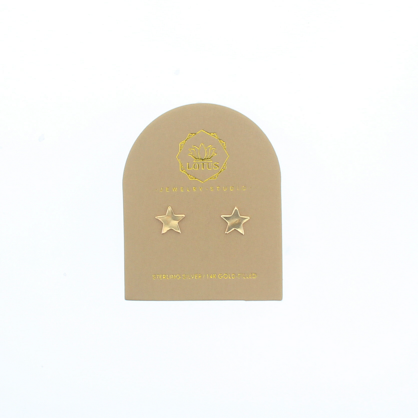 Gold Star Stud on Card