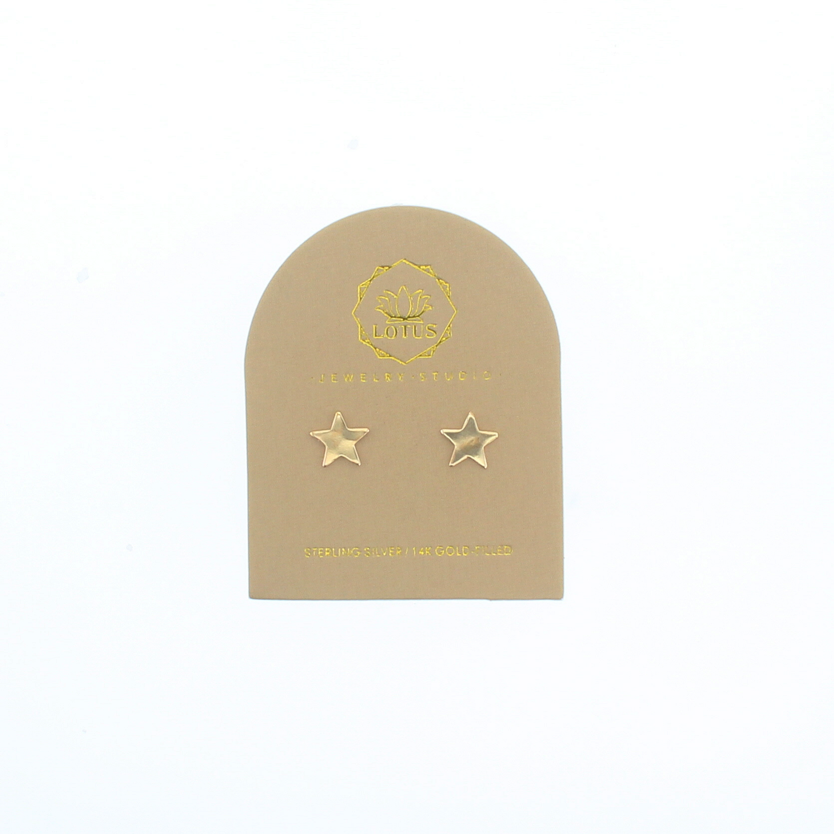 Gold Star Stud on Card