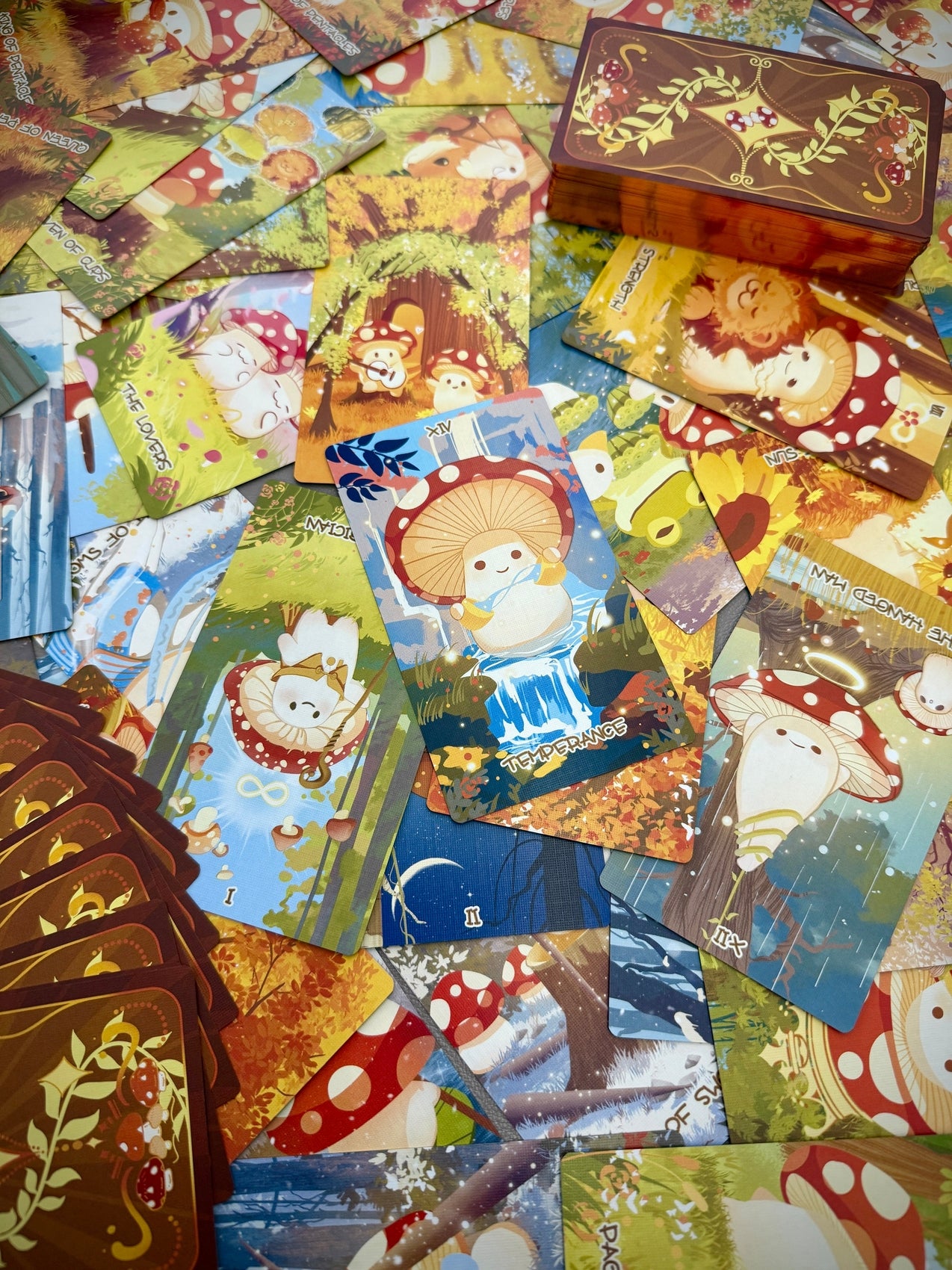Mushroom Tarot Vermilion Collection