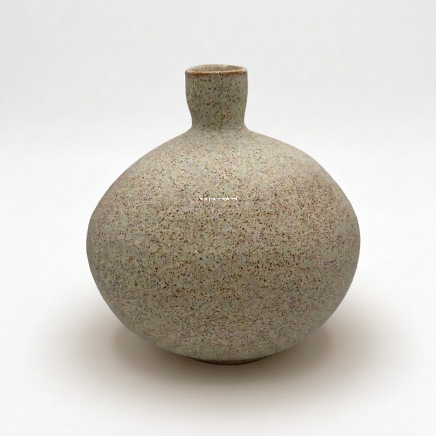 Weed Pot- Matte Ivory Speckle