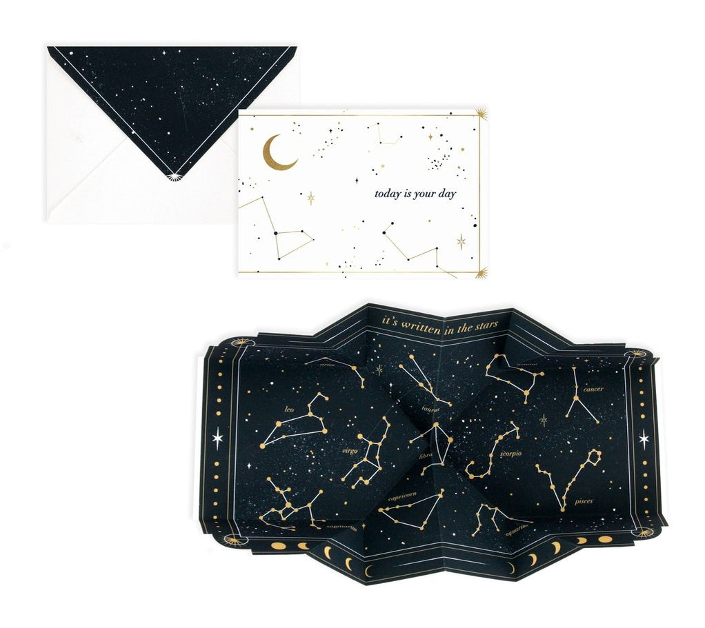 In the Stars Constellation Pop-Up Greeting Card UWP Luxe