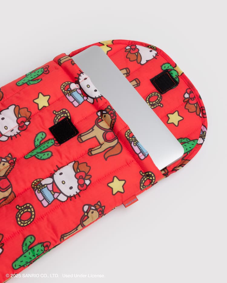 Puffy Laptop Sleeve 16" - Hello Kitty Western