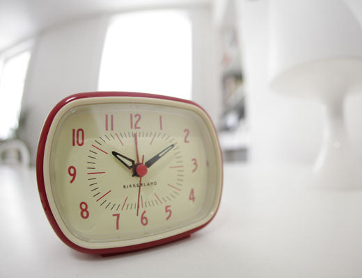 Retro Alarm Clock - Red
