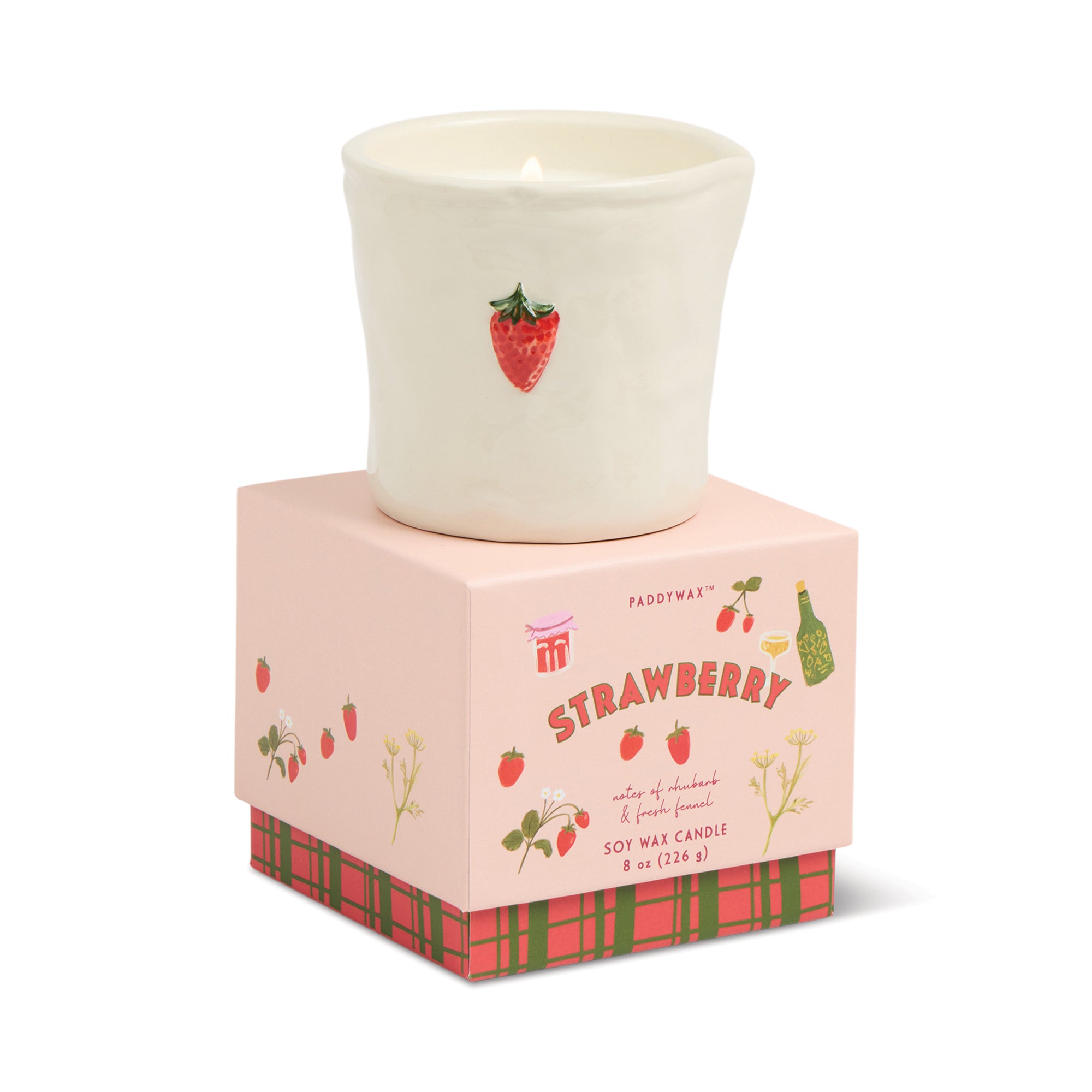 Bistro 8 oz Candle - Strawberry Paddywax