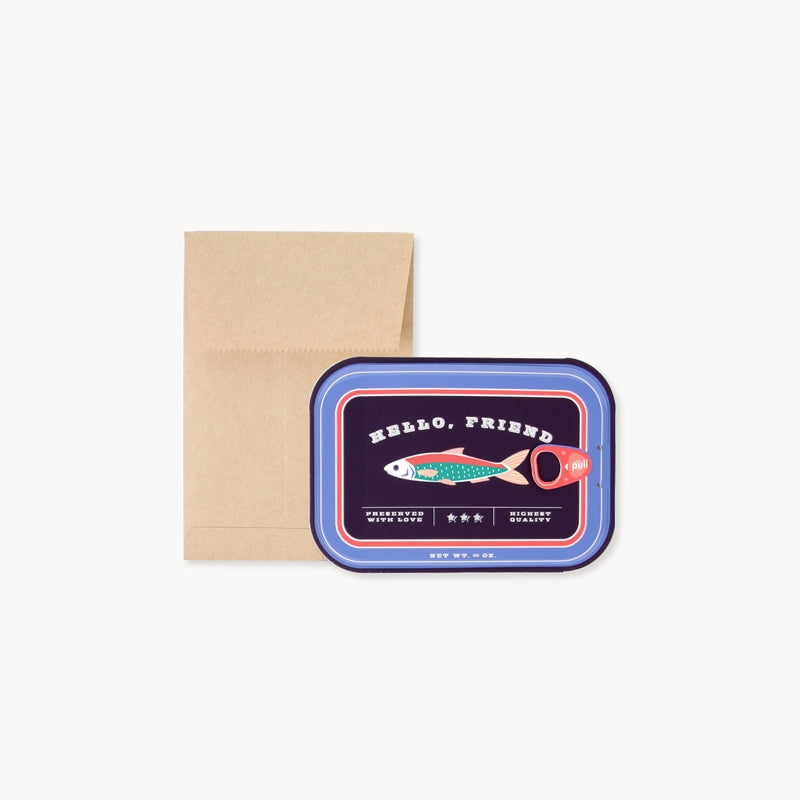 Sardines Pop-Up Everyday Greeting Card UWP Luxe