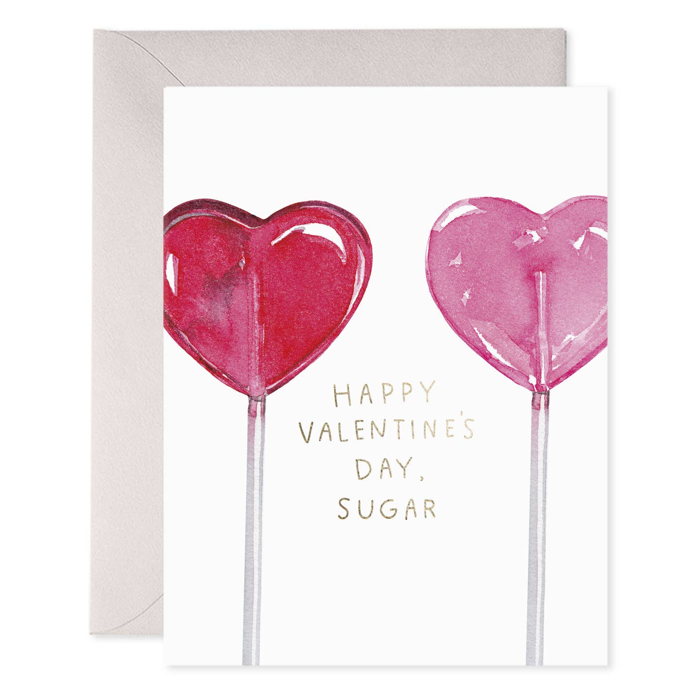 Heart Lollipops Greeting Card E. Frances Paper