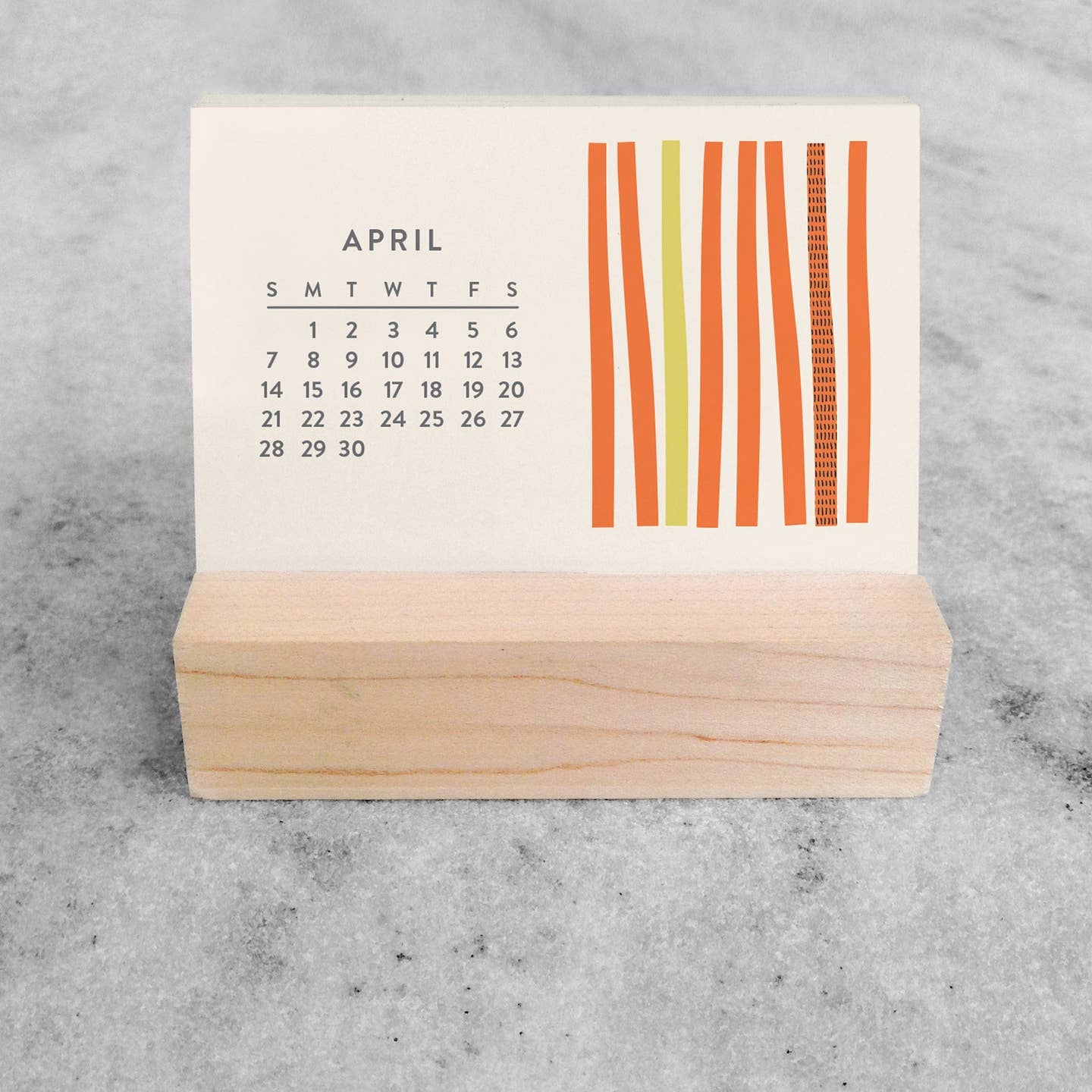 2026 Mini Desk Calendar - Abstract