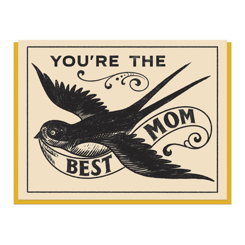 Load image 1 in gallery view. You're the Best Mom Greeting Card - Black