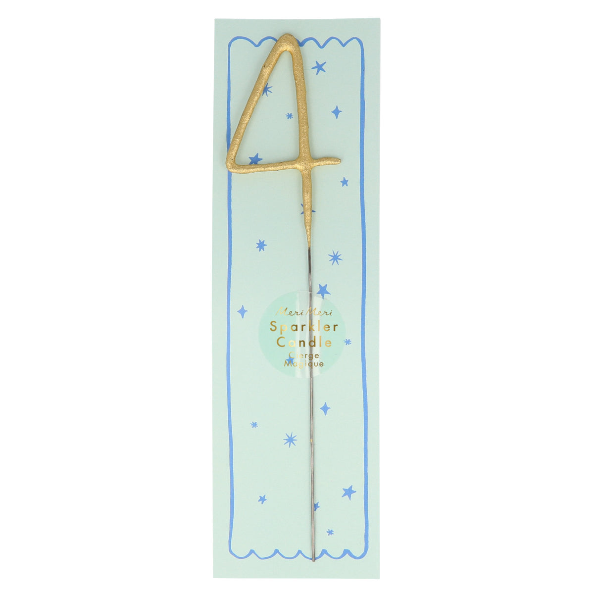 Gold Sparkler Number Candles