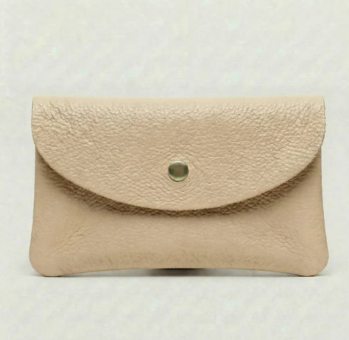 Load image 1 in gallery view. Wallet- Pebble Leather - Beige