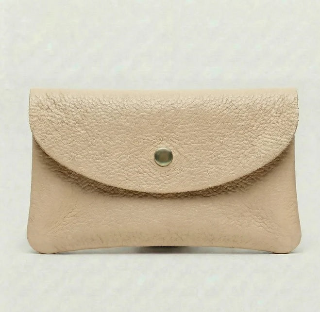 Wallet- Pebble Leather - Beige