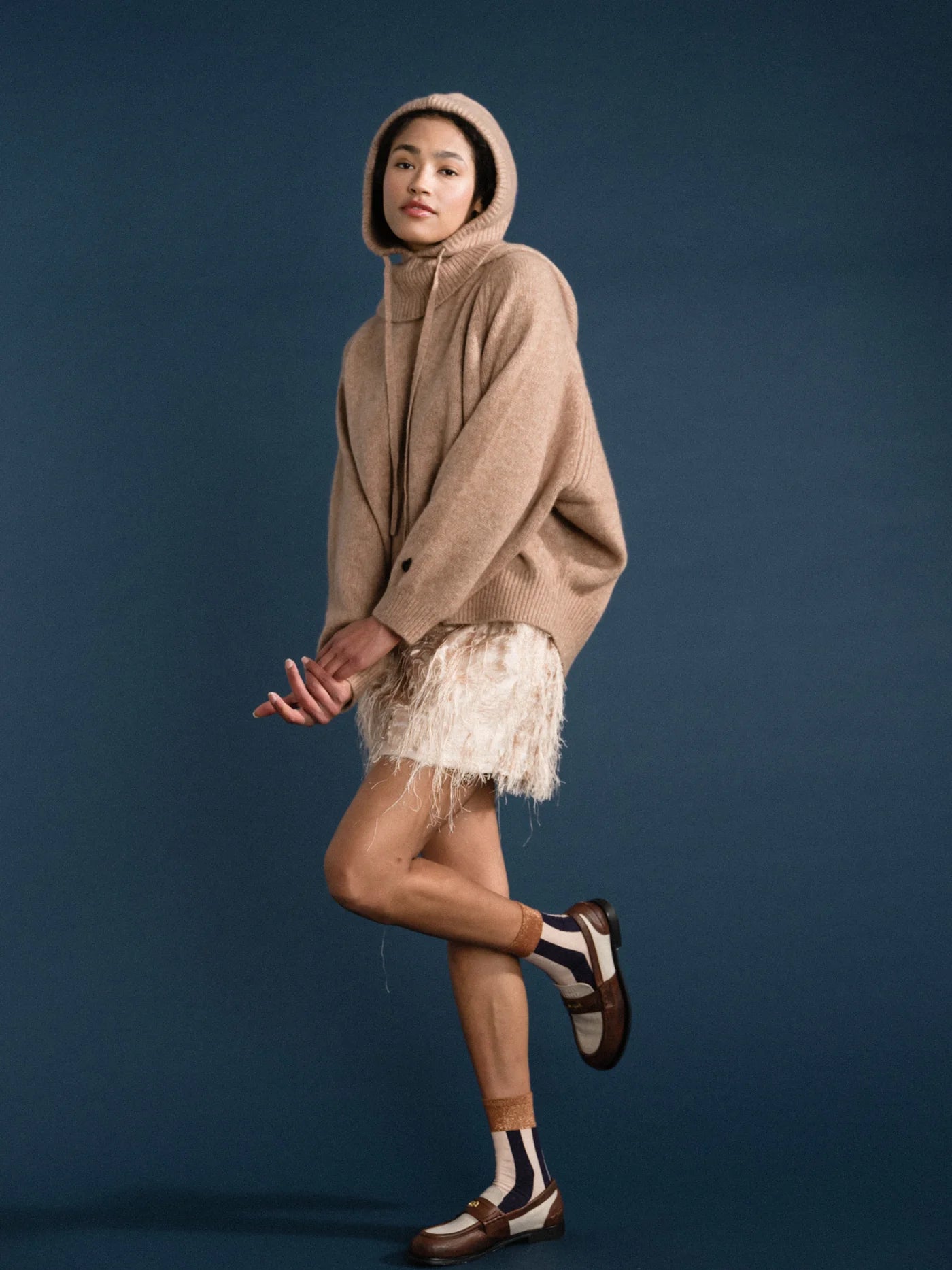 Cashmere Hoodie Balaclava