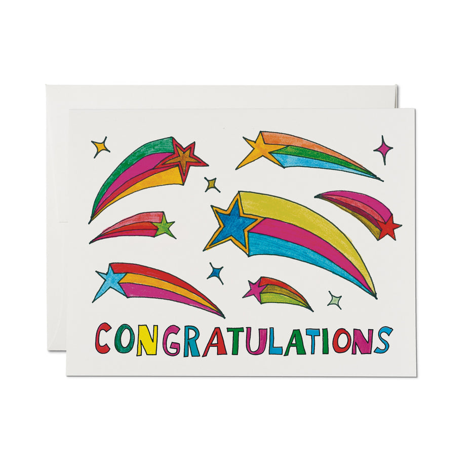 Shooting Star Congrats Card