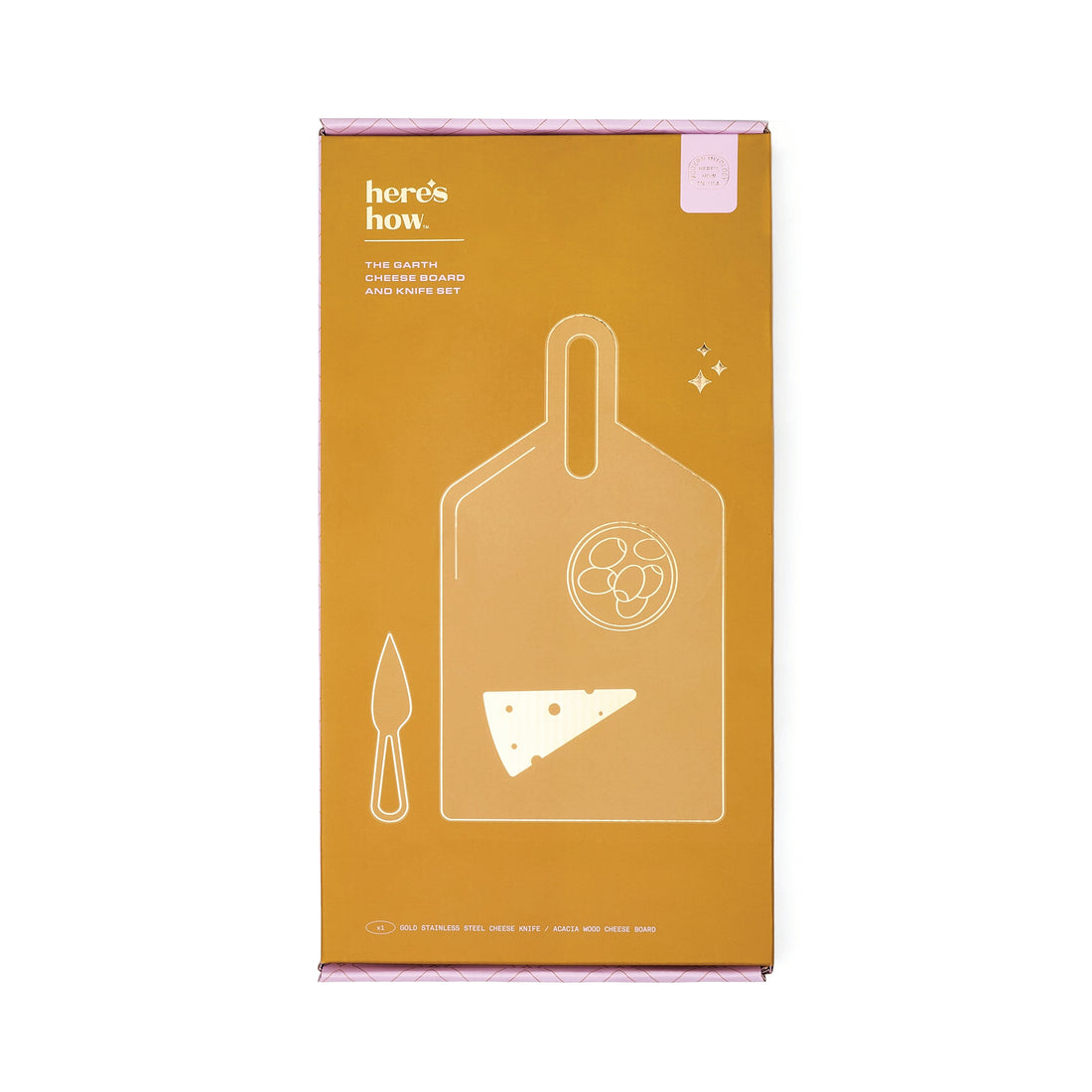 The Garth Cheese Board and Knife Set Here's How