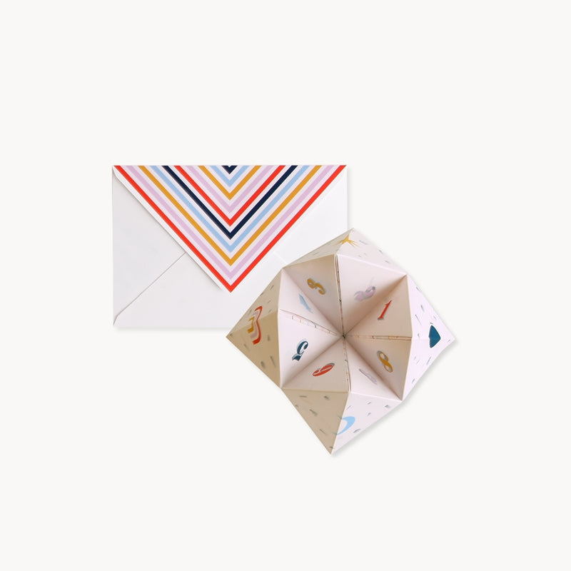 Cootie Catcher Pop-Up Card UWP Luxe