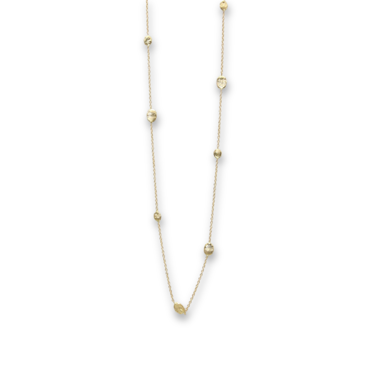 Random Golden Flake Necklace - 14 Karat Gold Necklace - 16"