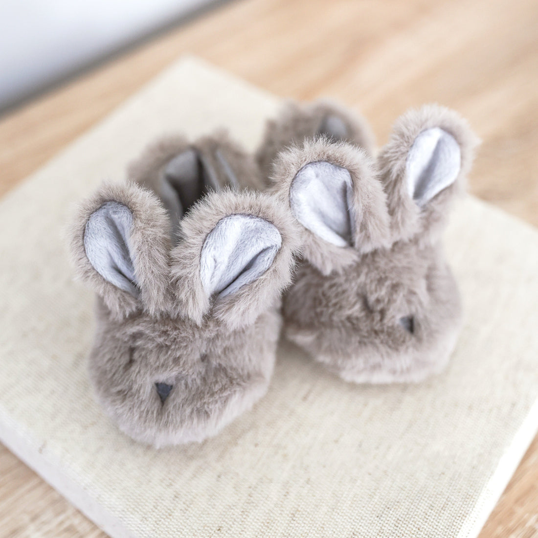 Luxe Bunny Booties - Grey