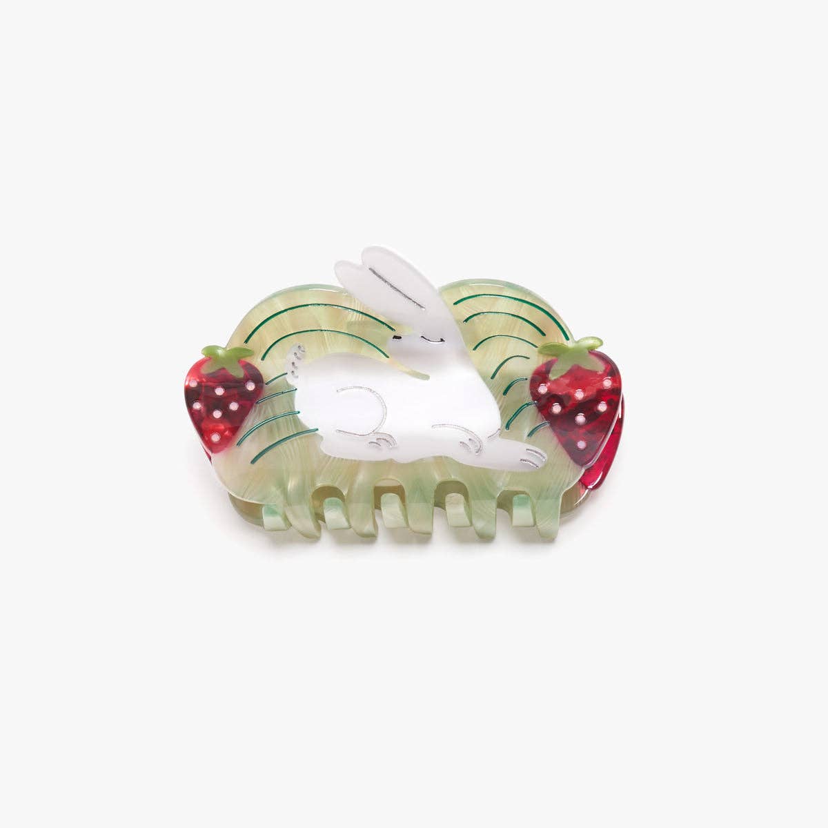Strawberry Rabbit Fields Hair Claw