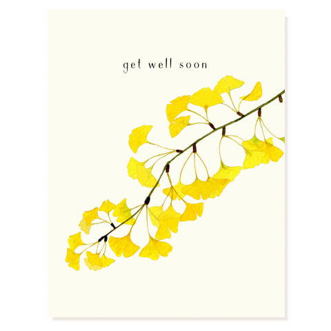 Golden Ginkgo - Get Well Card