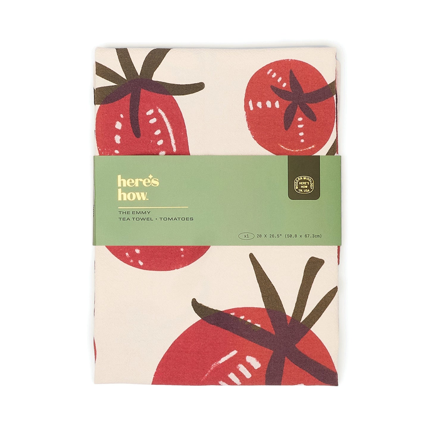 Emmy Tea Towel - Tomato