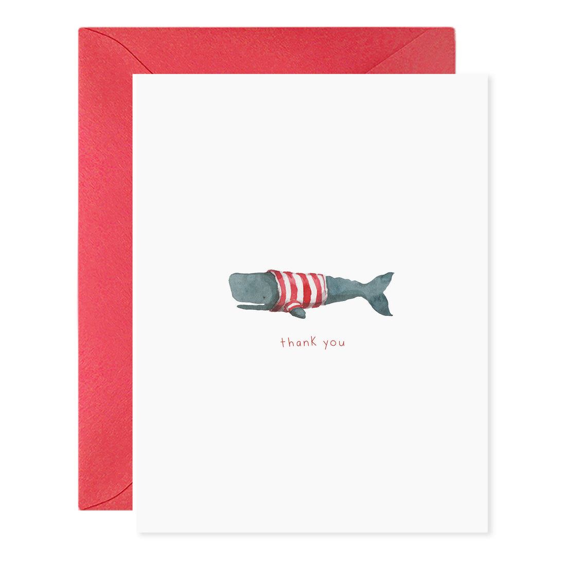 Frankie the Whale Thanks Card E. Frances Paper