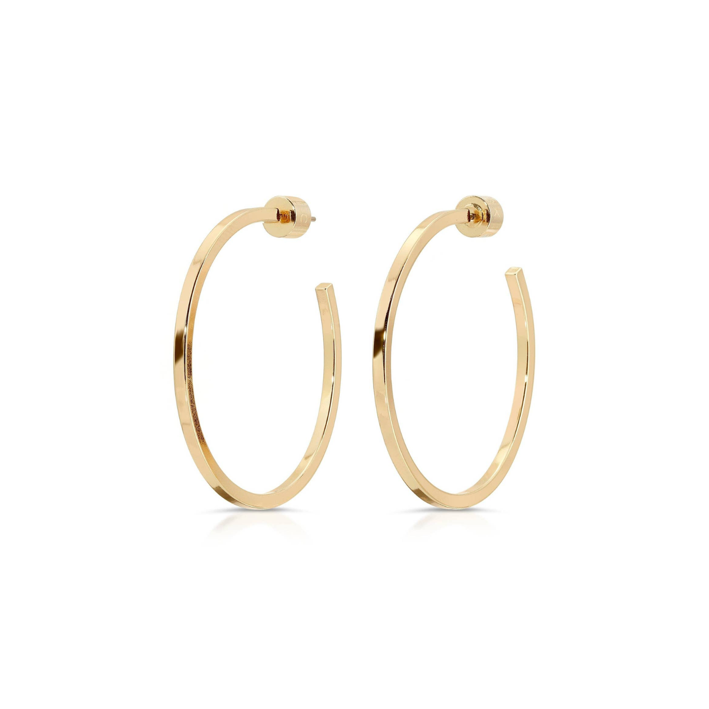 Ava 1.5" Square Wire Hoop Earring - Homage Pasadena