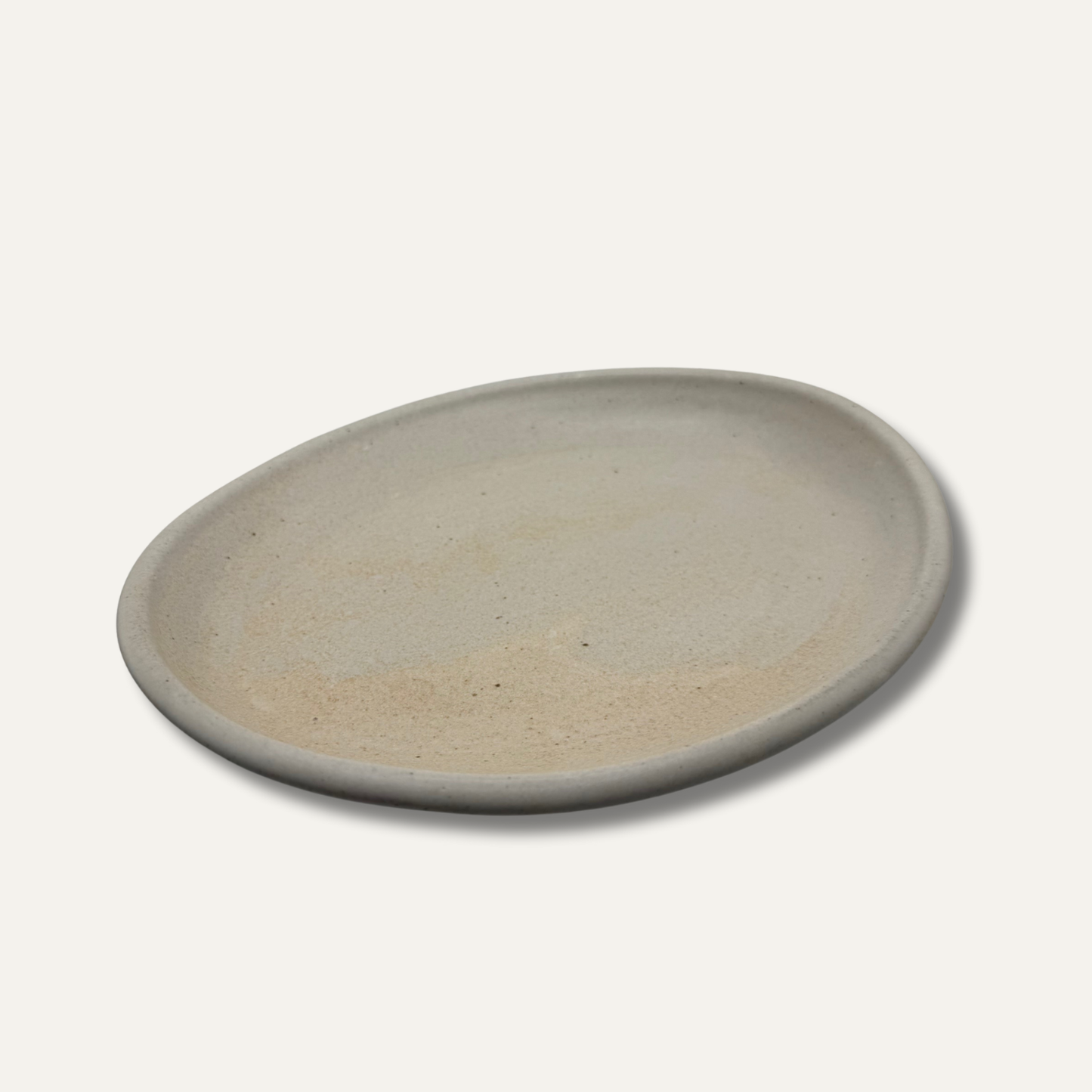 Oval Matte Glazed Bowl - Cream