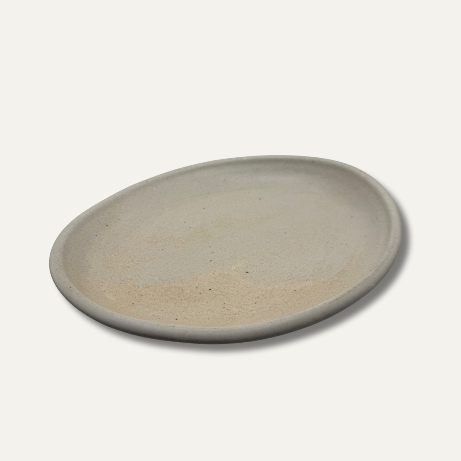 Oval Matte Glazed Bowl - Cream