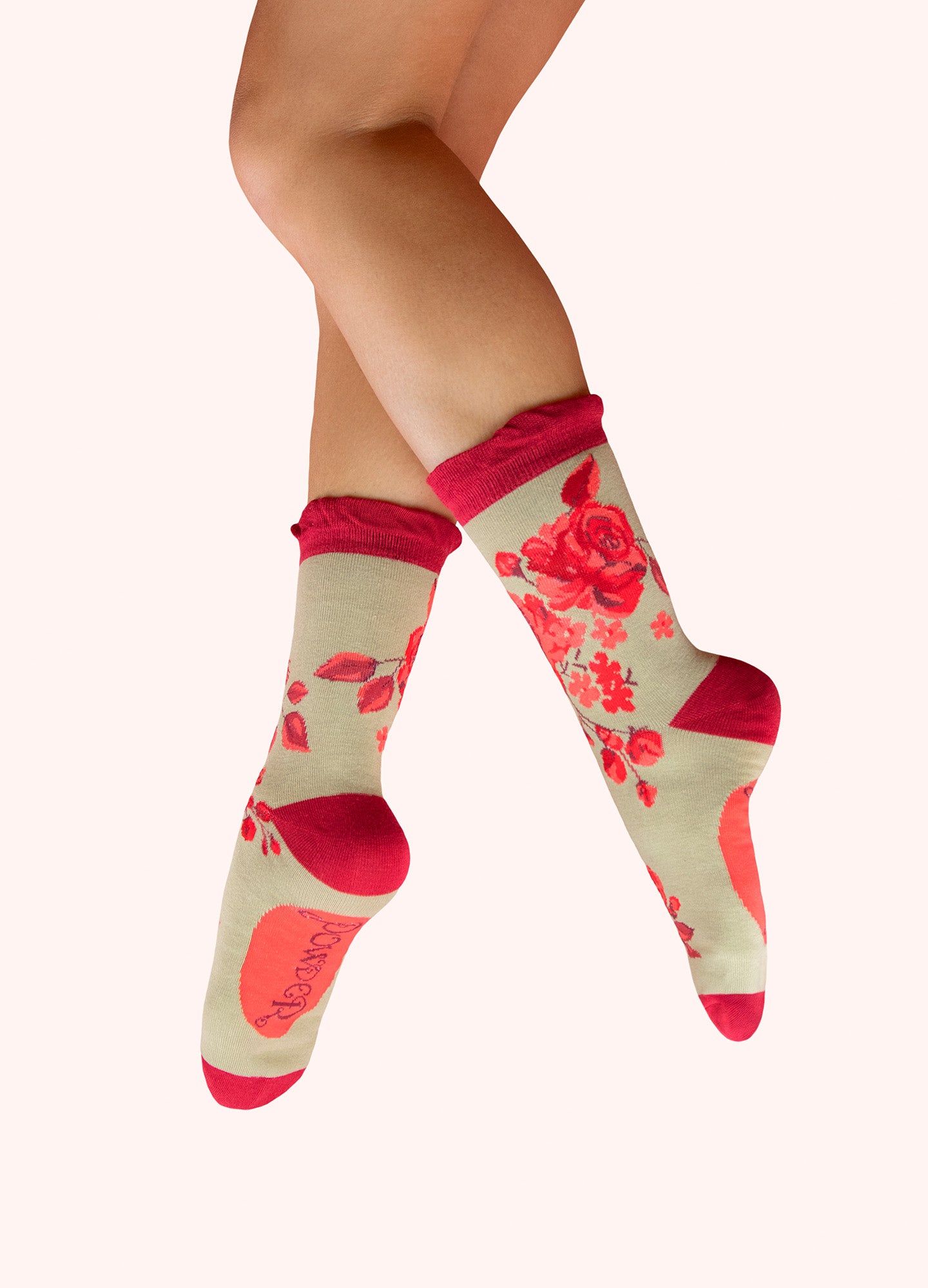 Ankle Socks - Rouge Bloom Powder