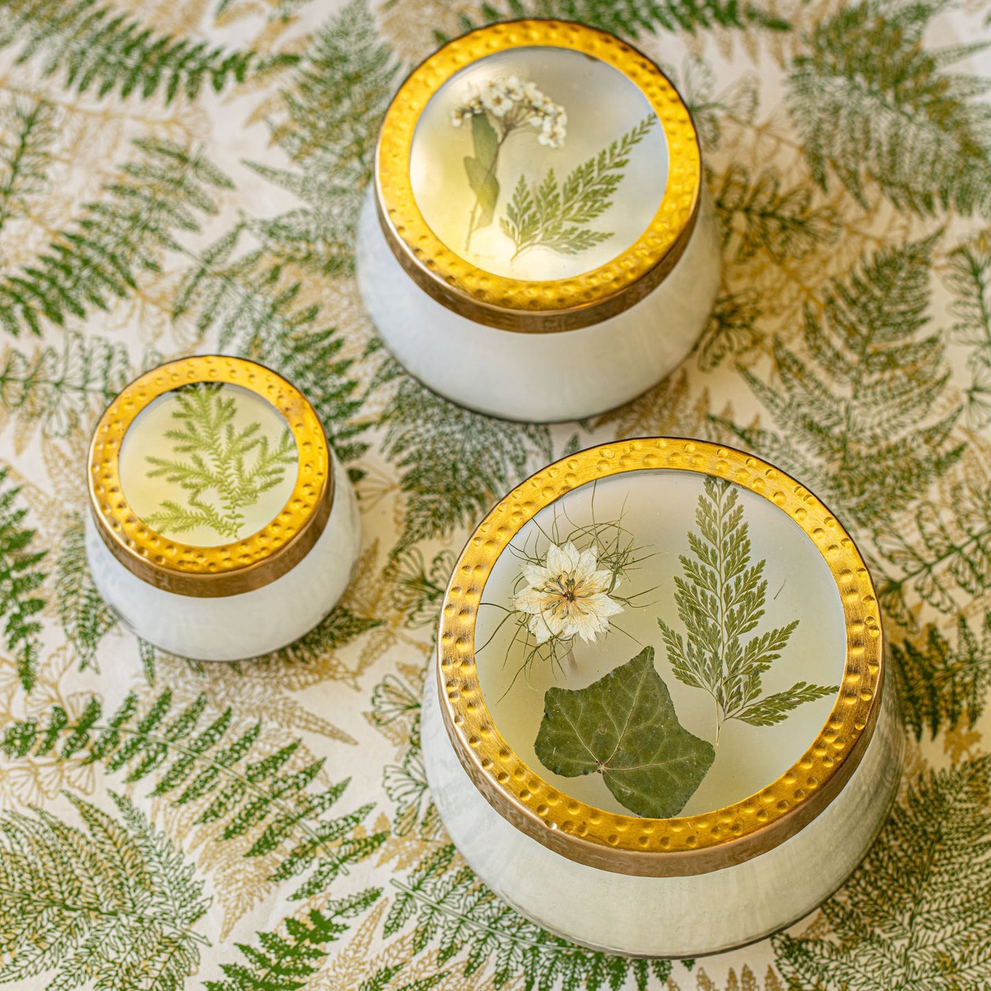 Pressed Floral Candle - Forest
