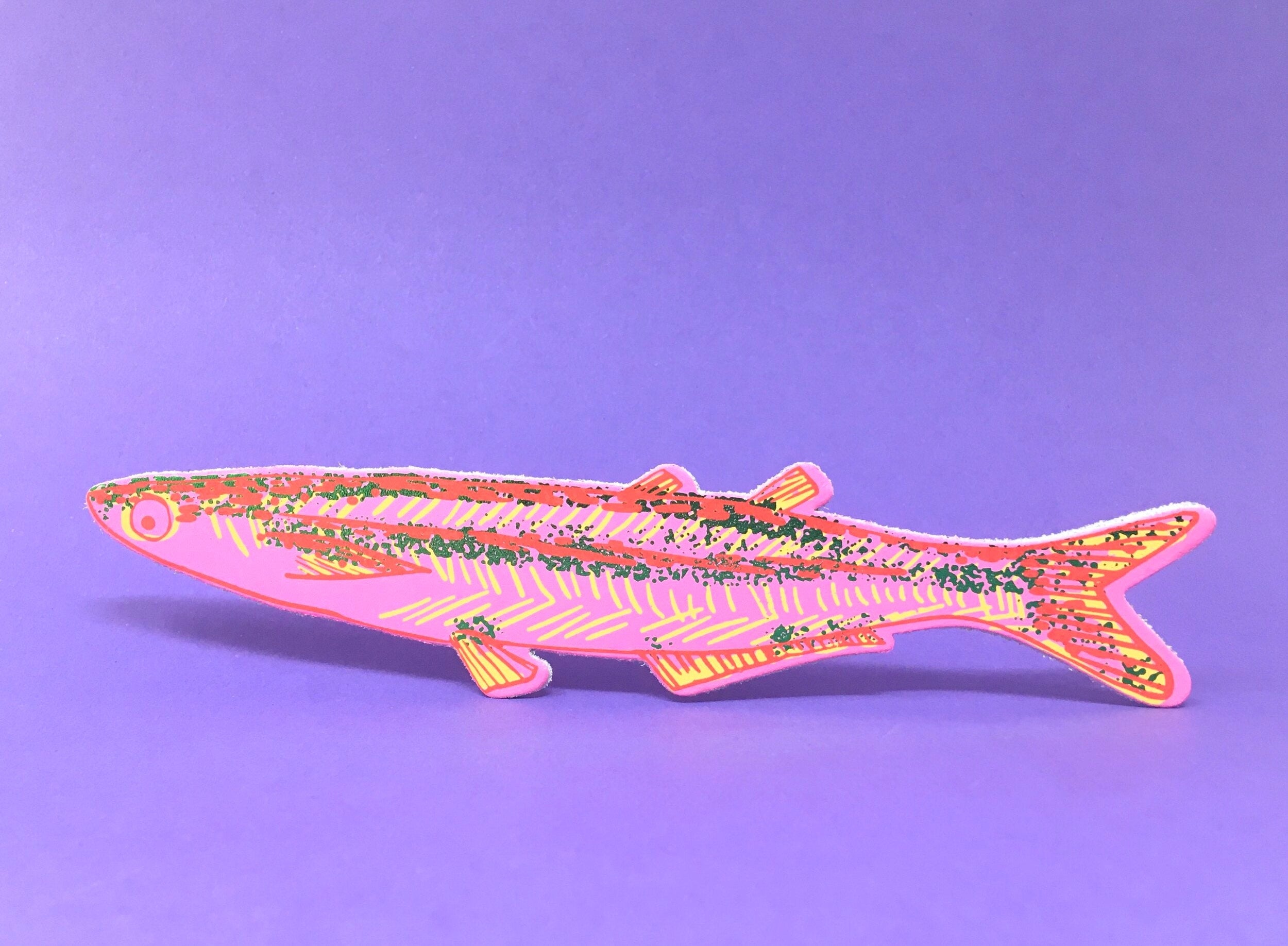 Fish "Any Fin Is Possible" Bookmark - Hot Pink