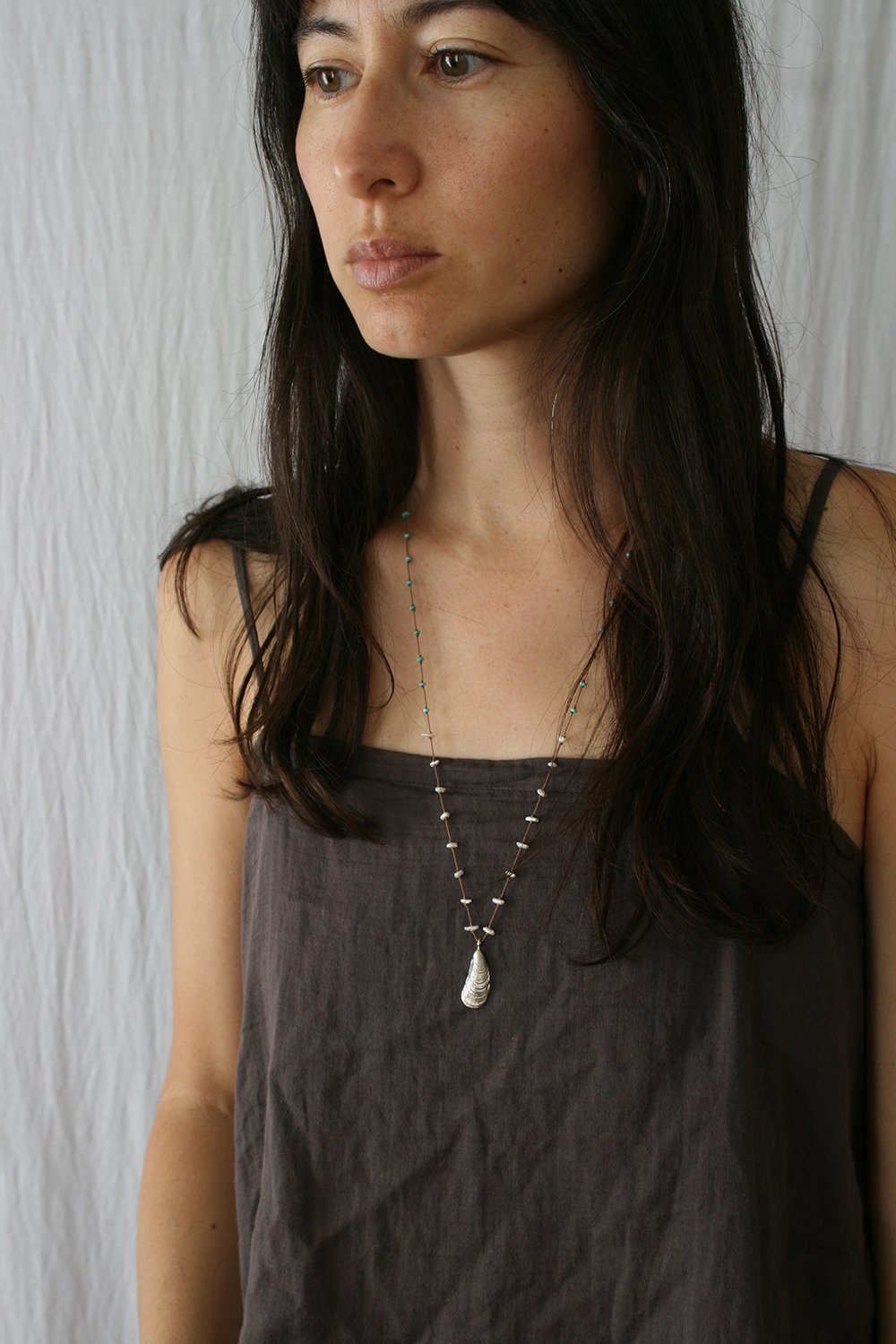 Silver Shell Necklace