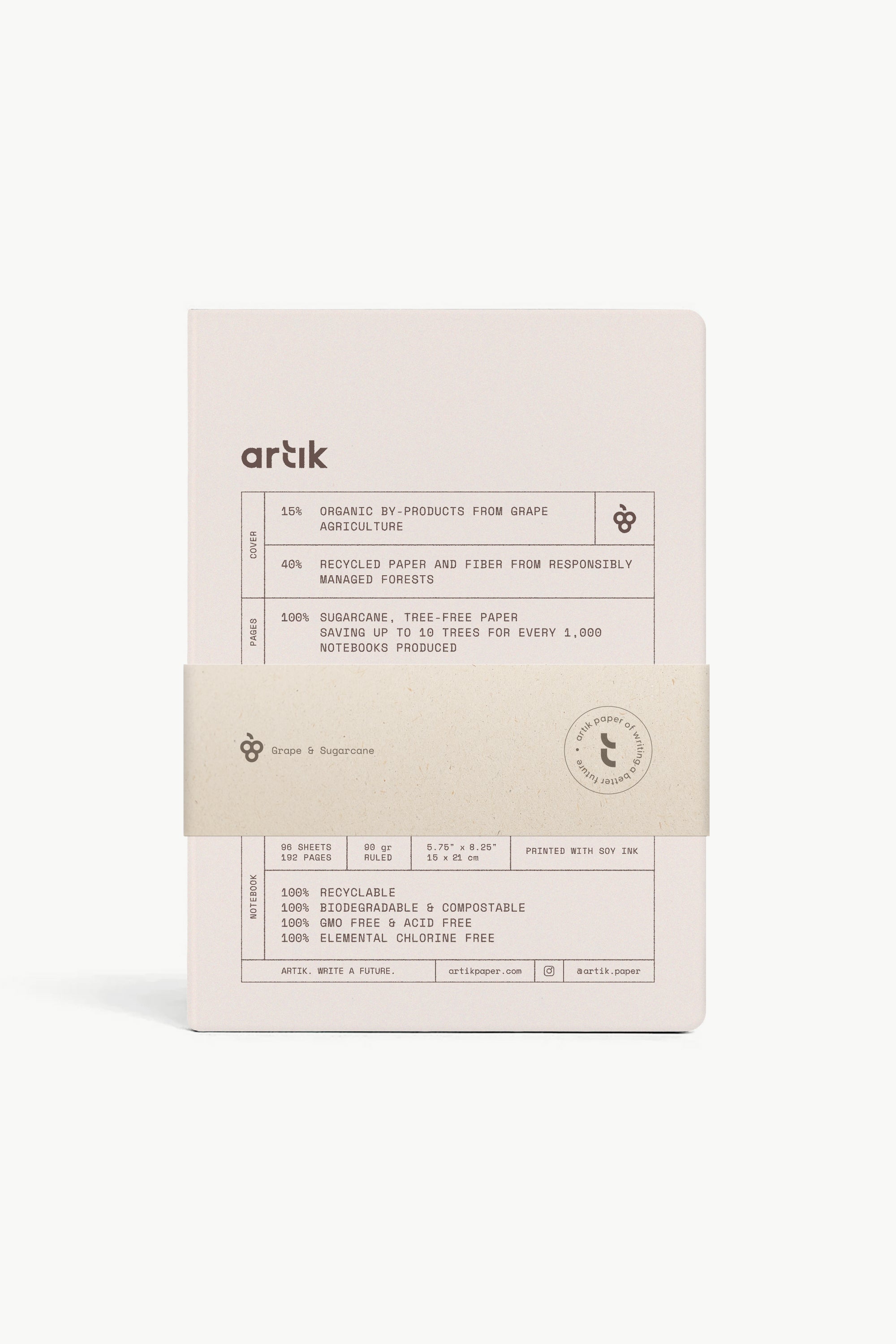 Artik Hard Cover Journal - Lined Keskin Color