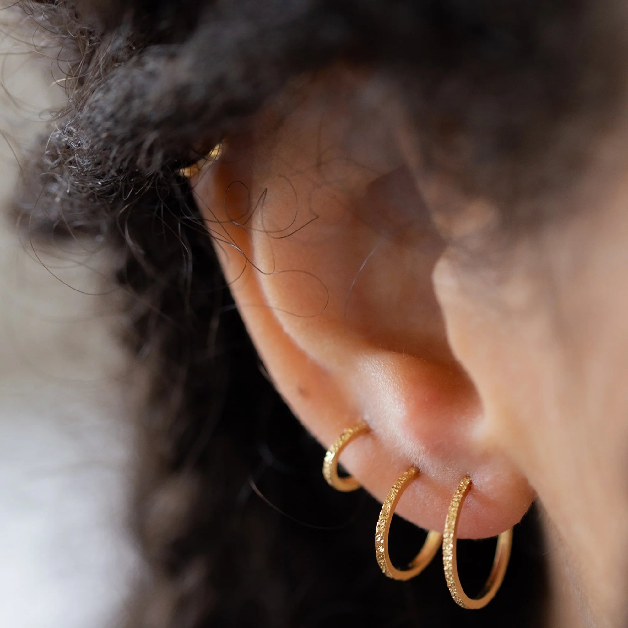 Diamond Dusted Huggie Hoops