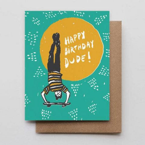 Load image 1 in gallery view. Skater Dude Birthday Card