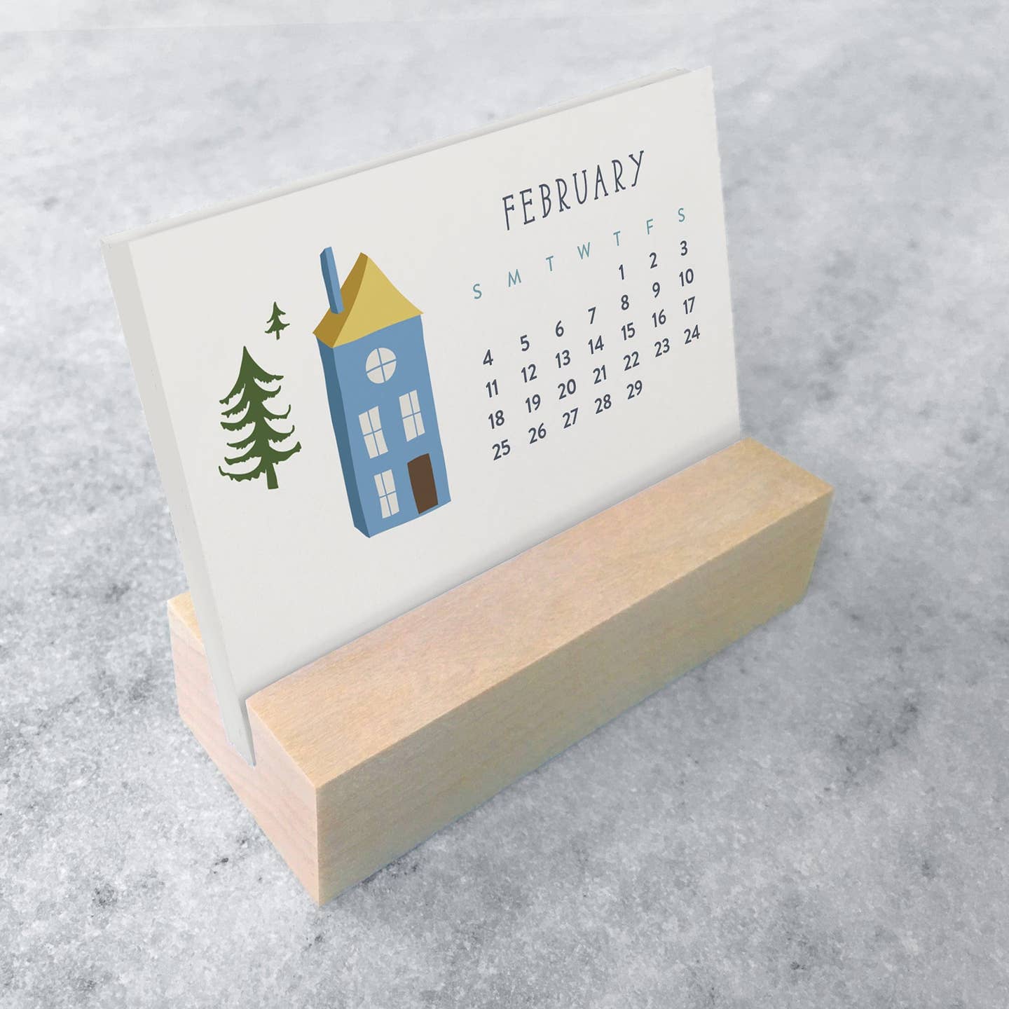 2026 Mini Desk Calendar - Village