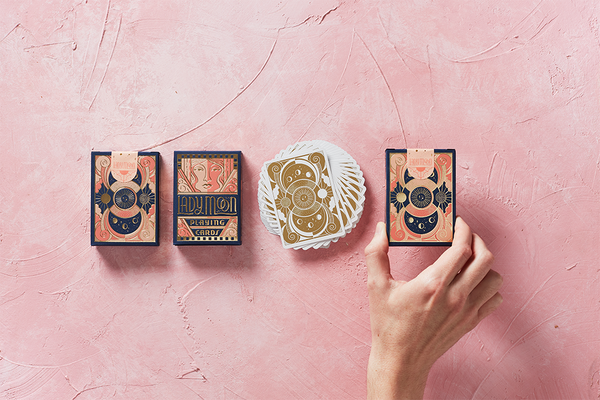 Lady Moon Playing Cards