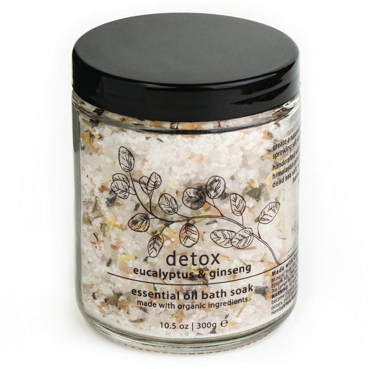 Essential Oil Bath Soak - DETOX | Eucalyptus & Ginseng