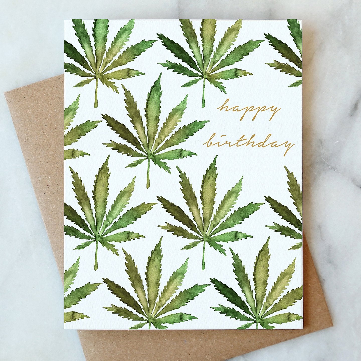 Cannabis Birthday Greeting Card