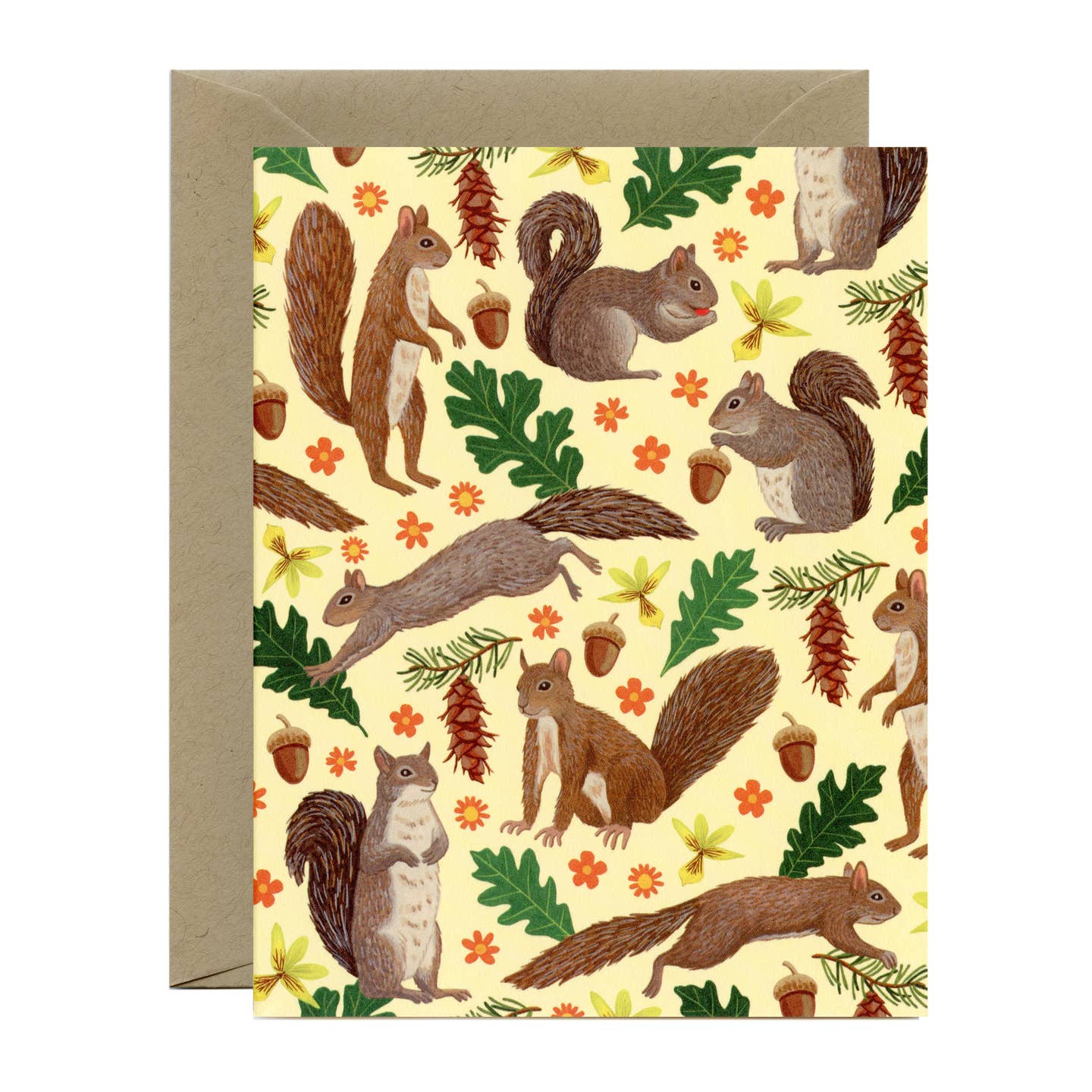 Forest Squirrels Nature Lover Any Occasion Card Yeppie Paper