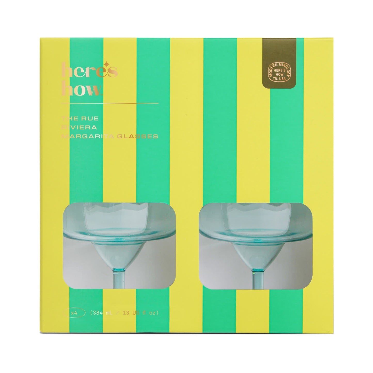 The Rue Margarita Glass - Set of 4 - Mint