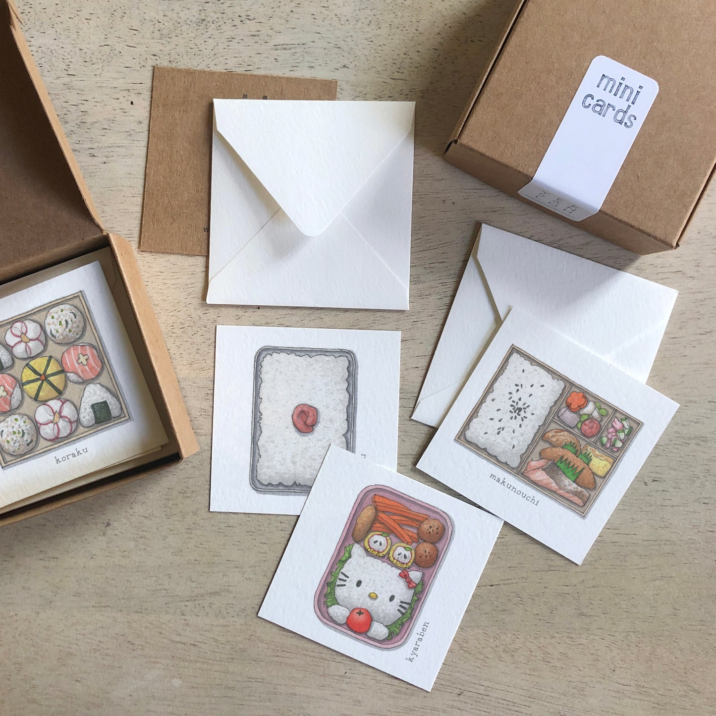 Mini Cards Set / Bento Boxes