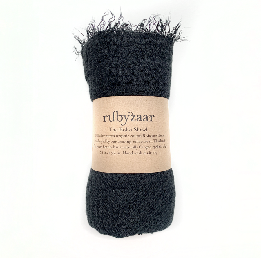 Boho Cotton Gauze Shawl