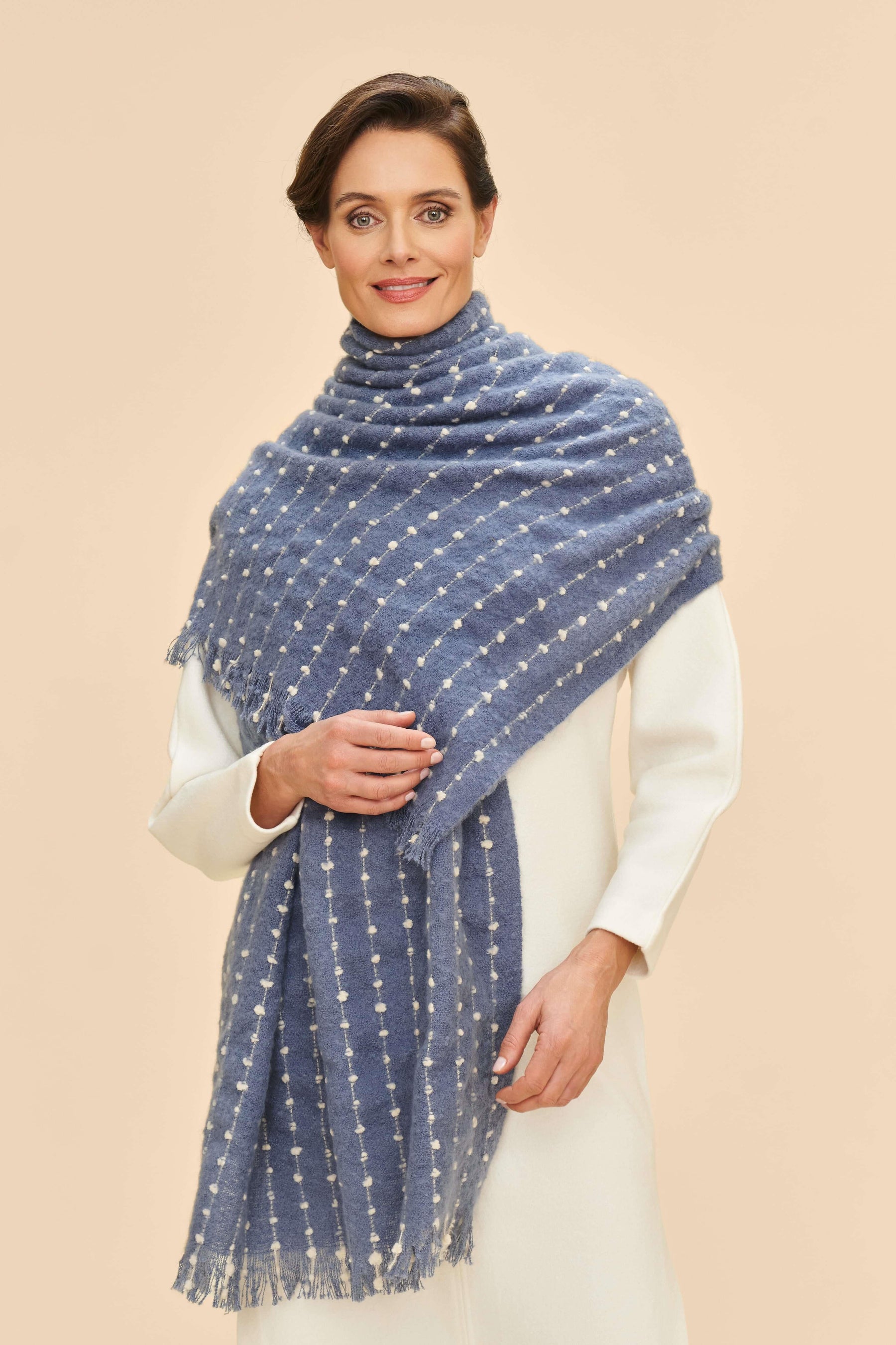 Dakota Scarf - Charcoal Blue