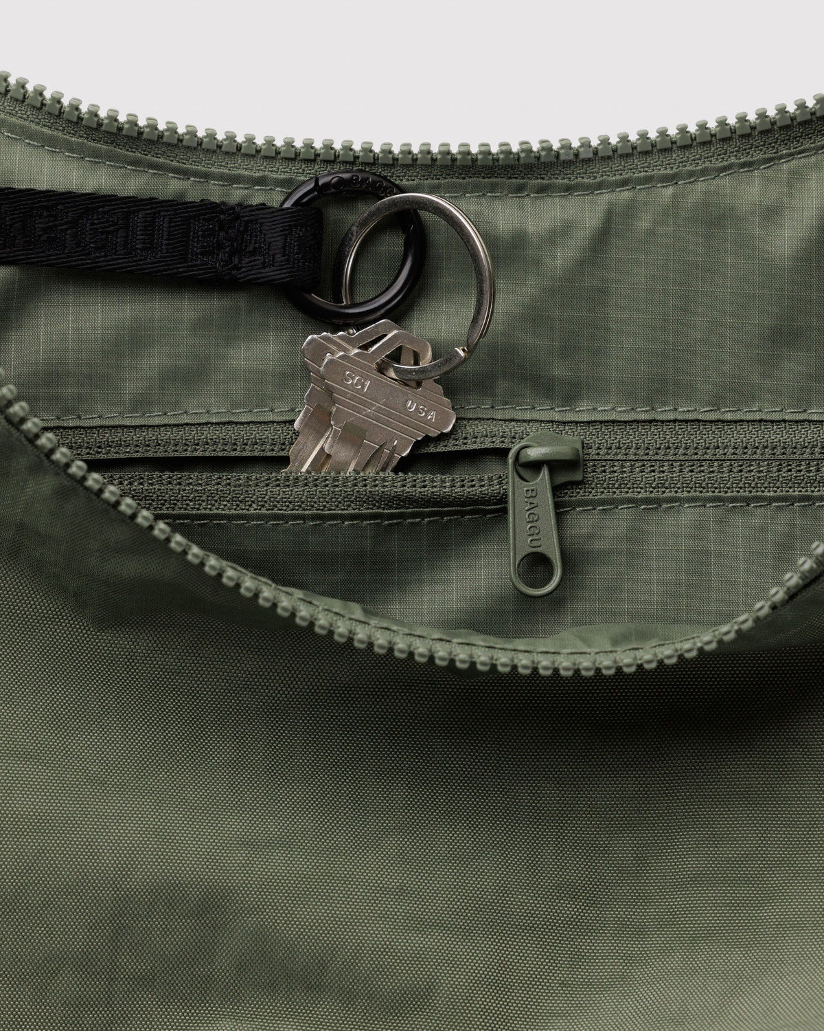 Medium Nylon Crescent Bag