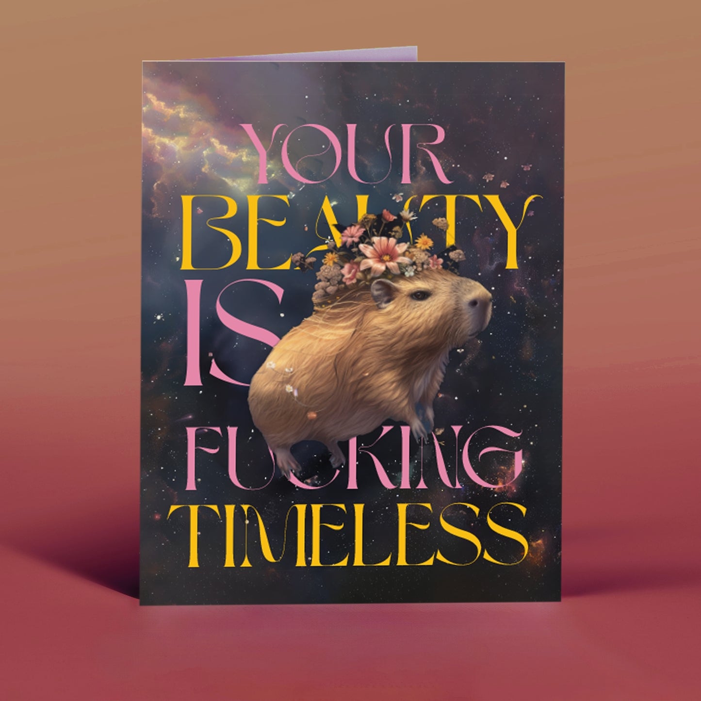 Timeless Beauty Capybara Card