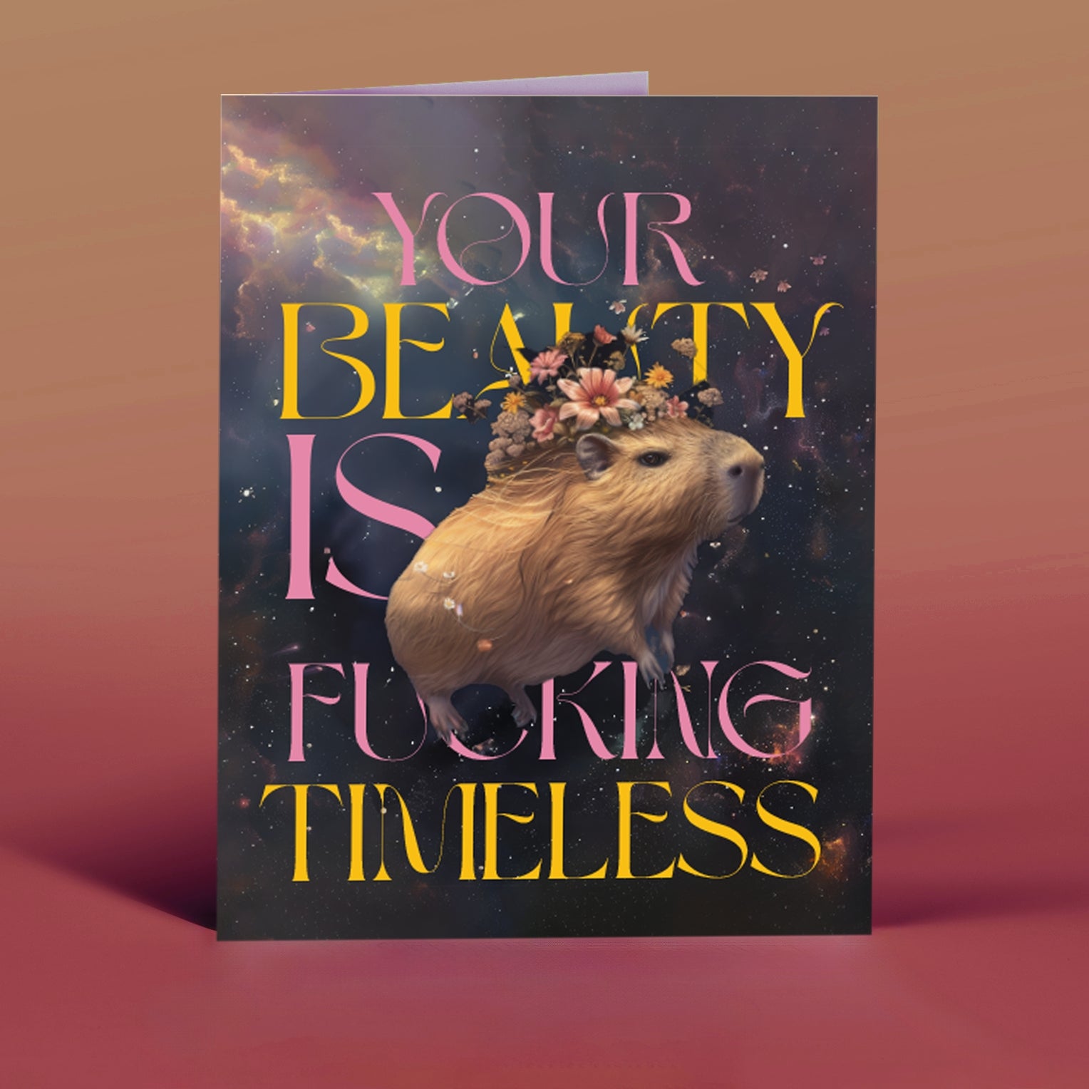 Timeless Beauty Capybara Card