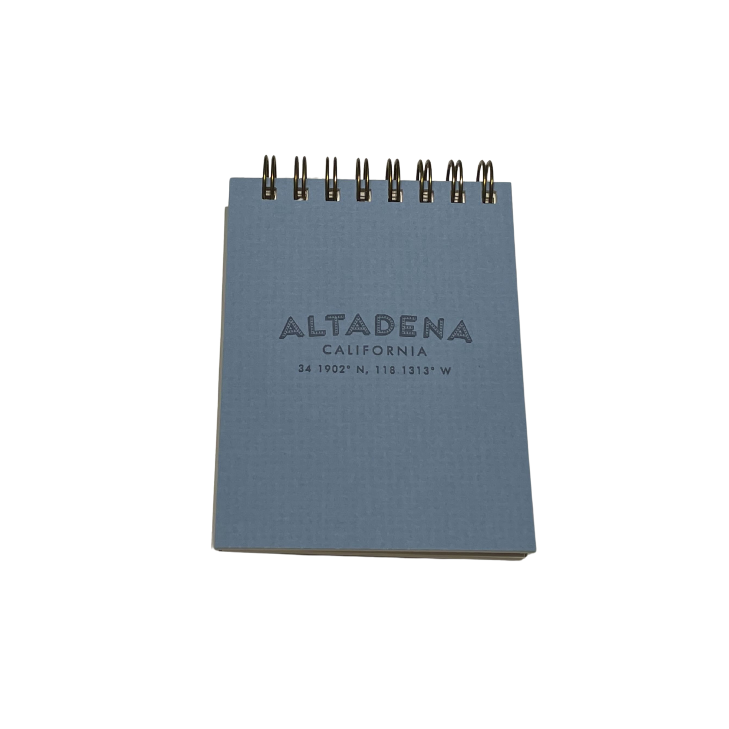 Altadena City Coordinates Mini Jotter - Sky Blue